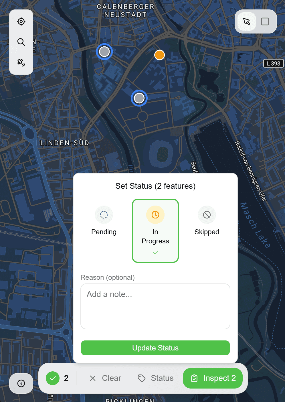 Open the Map View