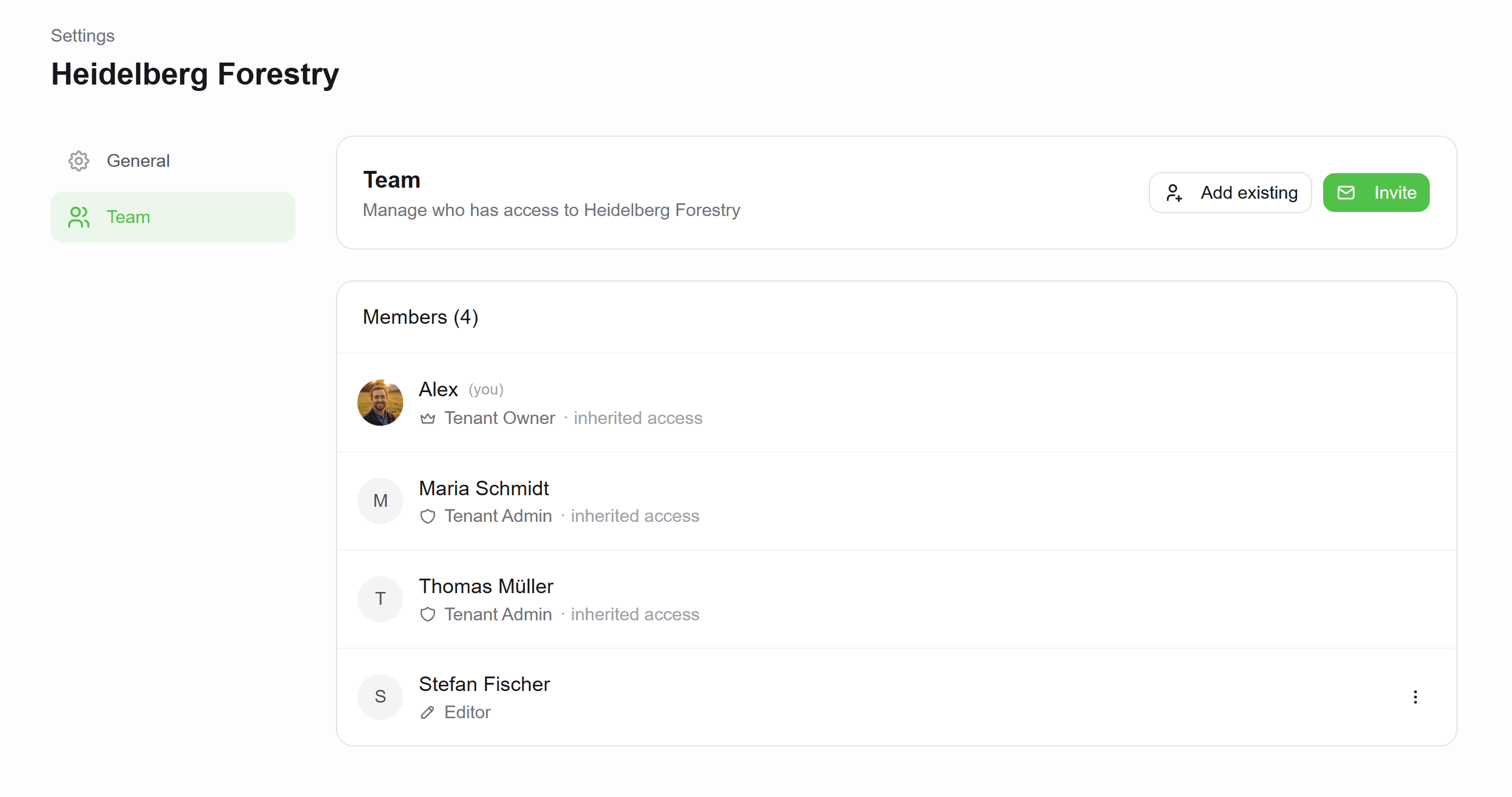 Assign Team Access